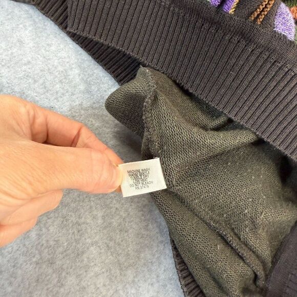 St. Croix Men's XL Colorful Geometric Pattern Sweater 3D Knit Grandpa Crewneck - Picture 6 of 12